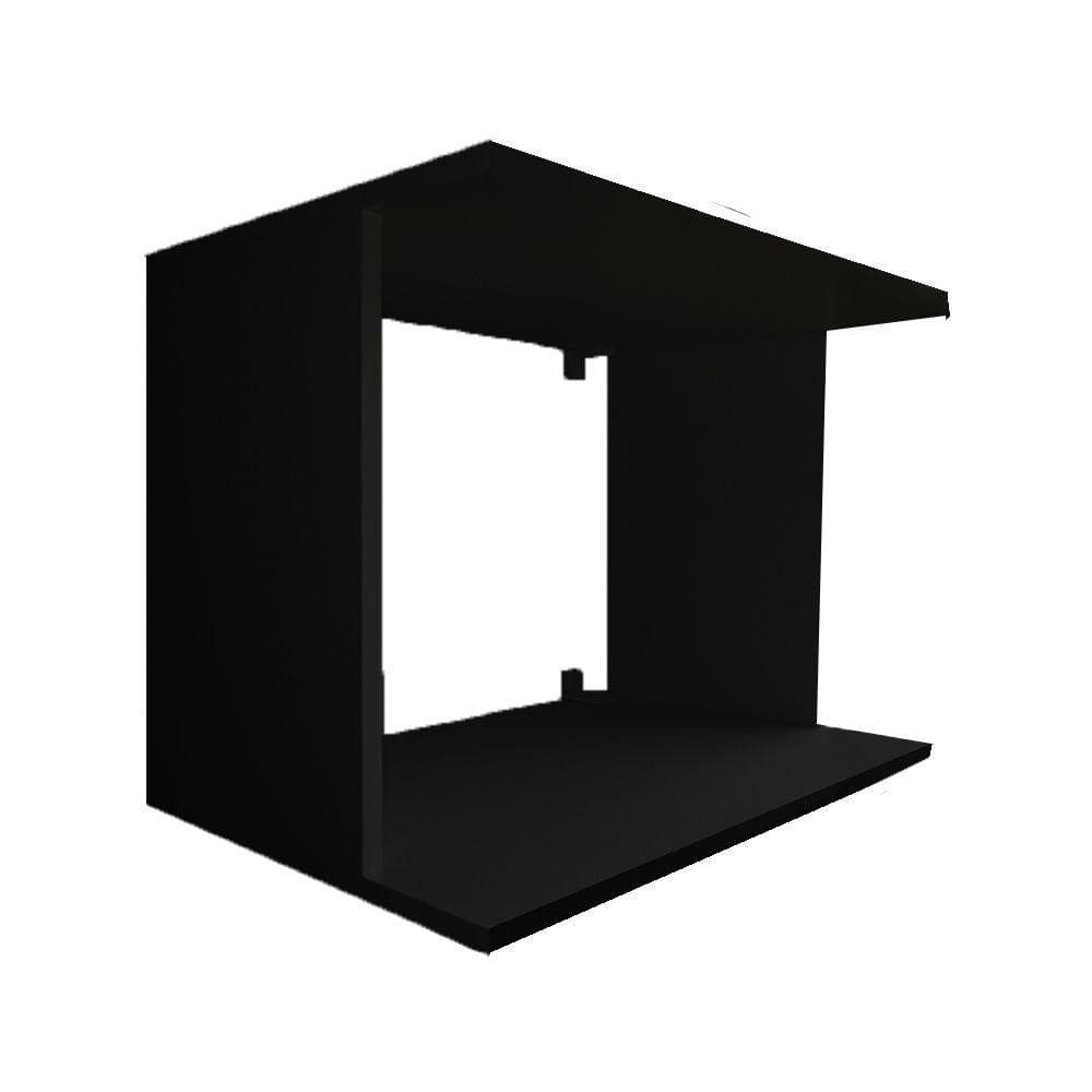Suporte Microondas Simples Preto Em Mdf