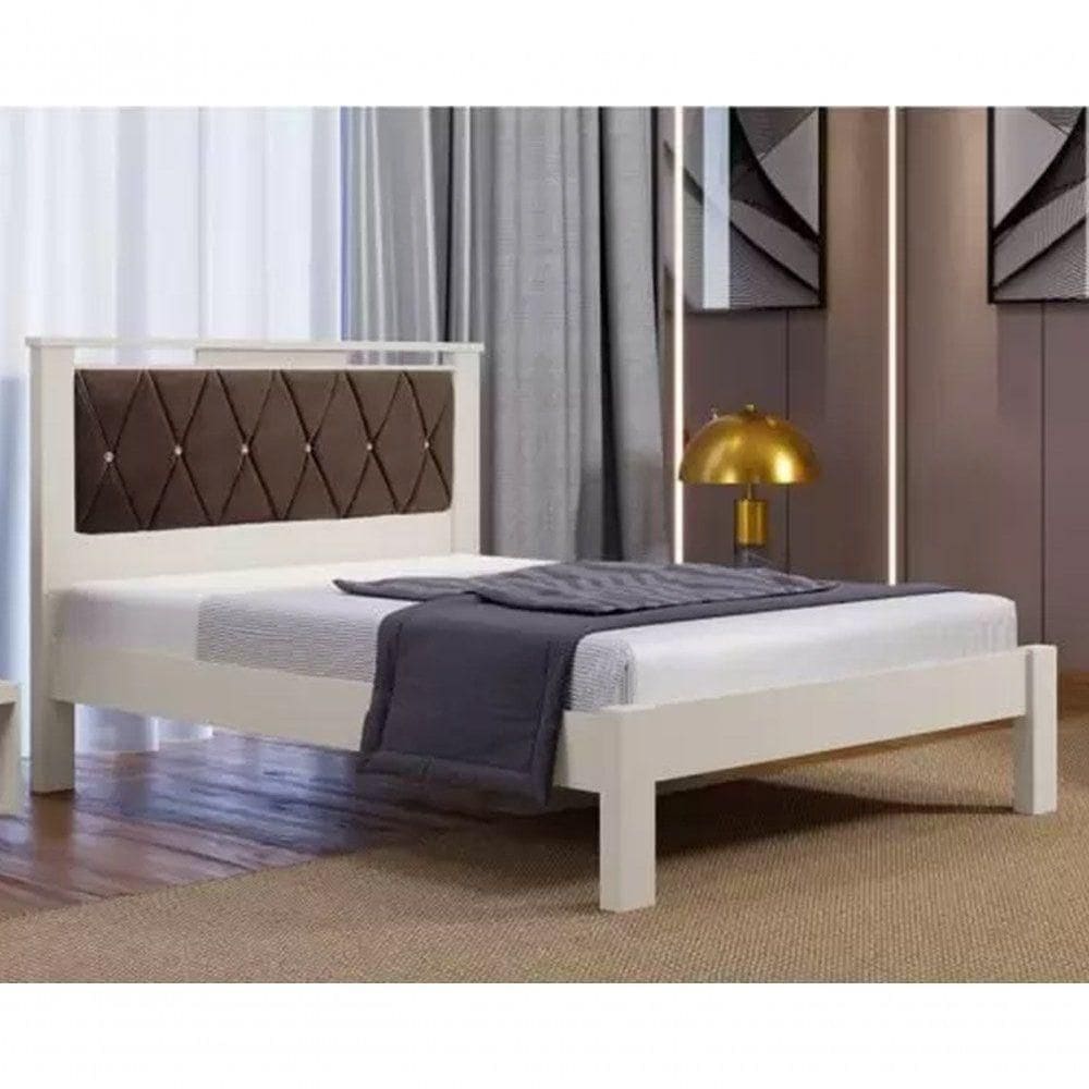 Cama Casal Alaska Off White-marrom - Carmolar