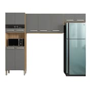 Armário de Cozinha Compacta 9 Portas 2,50m Versalhes Kit`s Paraná
