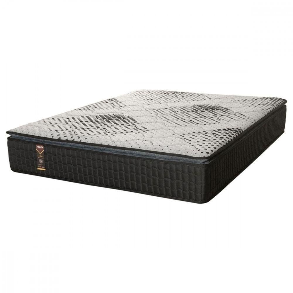 Colchão Casal Hellen Laguna 1,58x1,98x0,27cm Preto Com Cinza