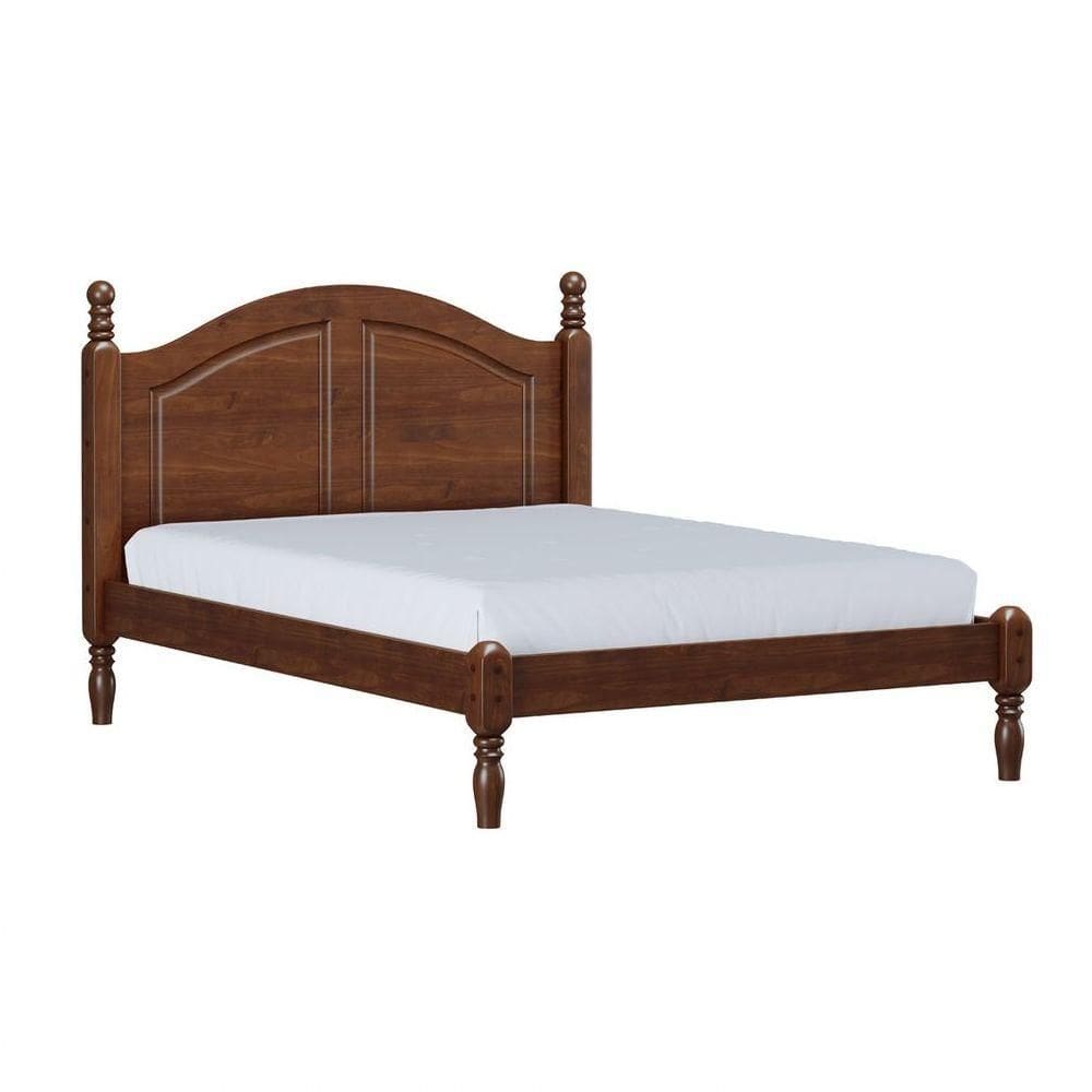 Cama Casal Linha Ouro Café Para Colchão 158 X 1,98Cm Pinus