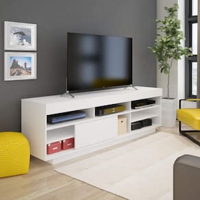Rack Para Tv Até 60 Polegadas Treviso Branco Artely Branco