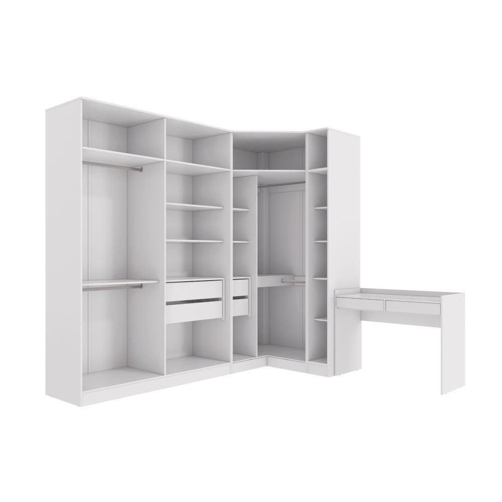 Conjunto Closet Kappesberg Adapt Branco 4 Peças 263cmx235cm