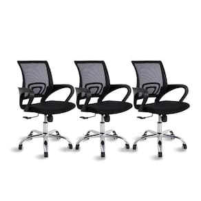 Conjunto 3 Cadeiras De Escritório Diretor Clint - Travel Max