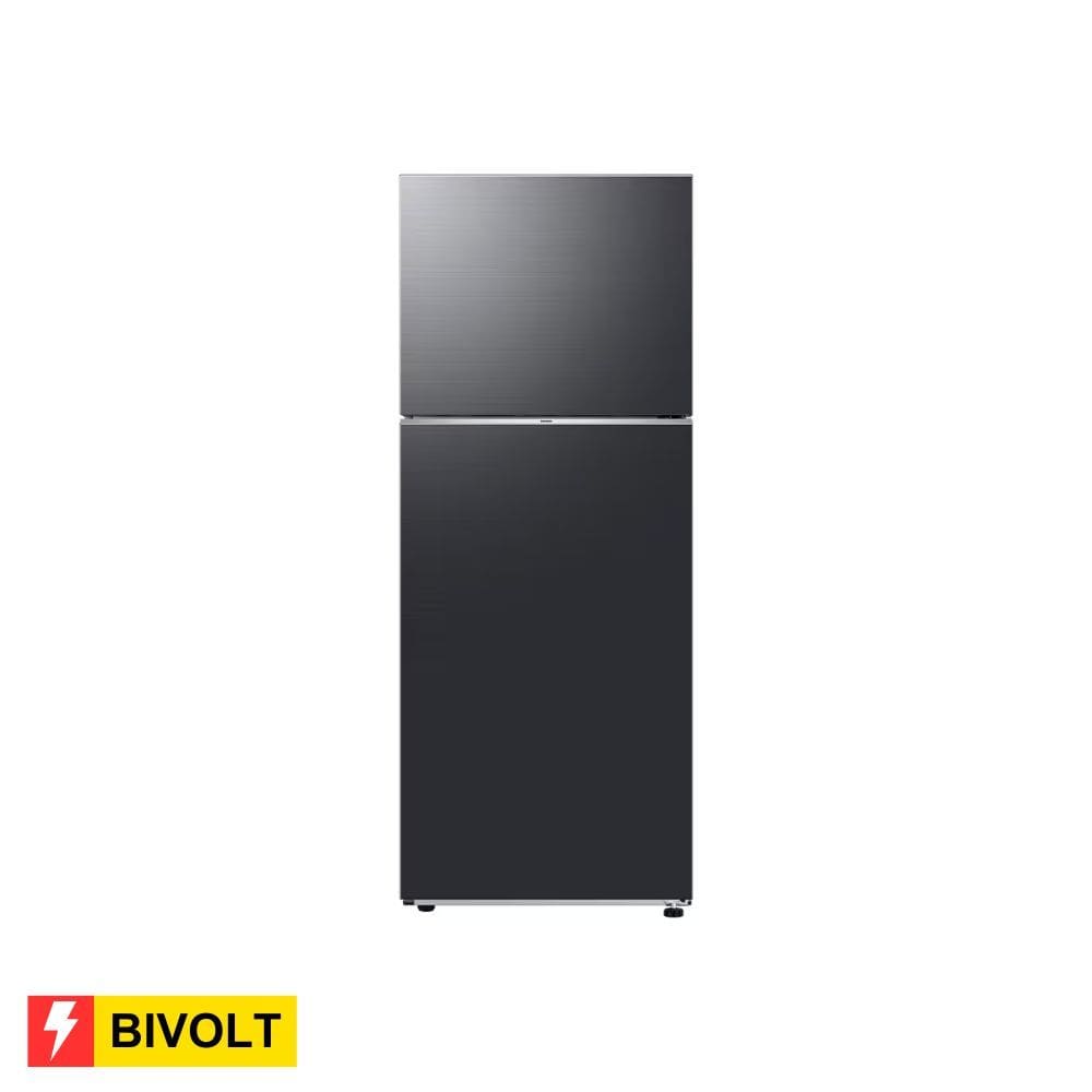 REEMBALADO: Geladeira Samsung Frost Free Duplex RT42 411L - Black Inox - Bivolt
