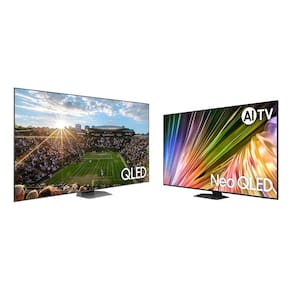 Combo Smart TV 98 polegadas QLED Super Big 4K 98Q80C 2023 + AI TV 55" Neo QLED 4K 55QN85D 2024