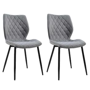 Conjunto com 2 Cadeiras Palmer Cinza