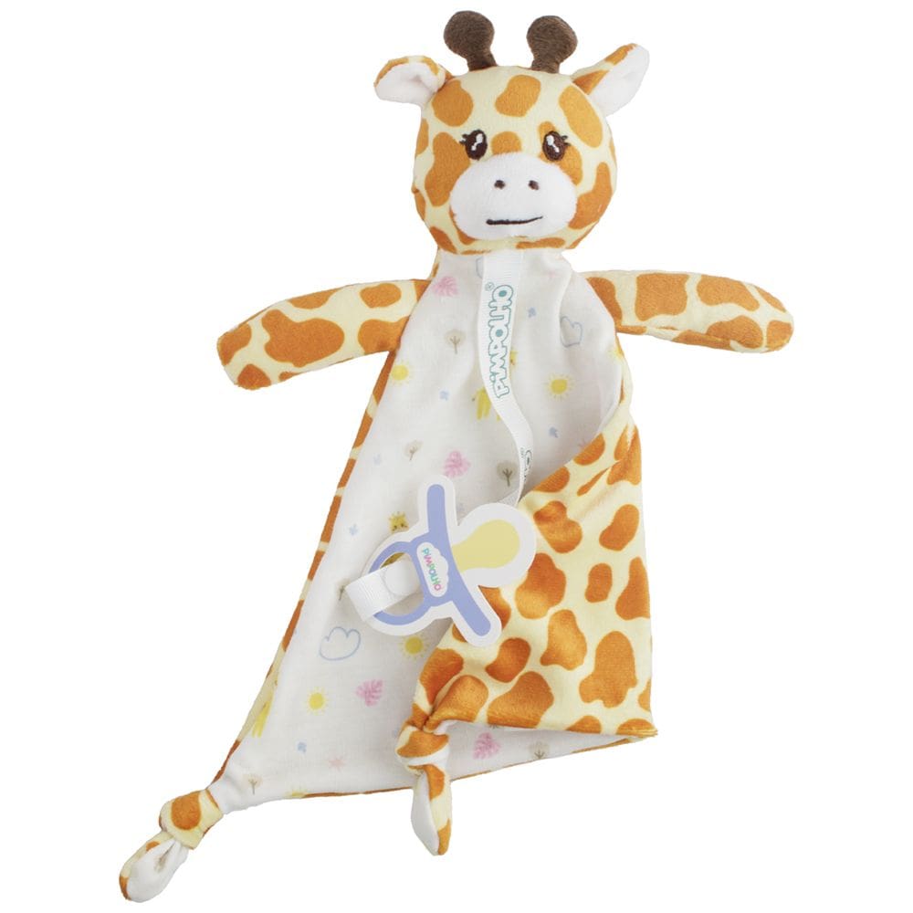 Naninha Prendedor Chupeta Unissex Laranja / Girafa -Pimpolho