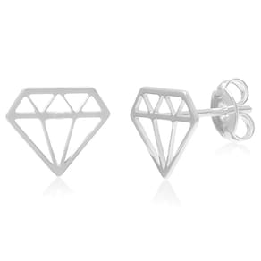 Brinco Feminino Diamante Lizzie Em Prata 925 Antialergico