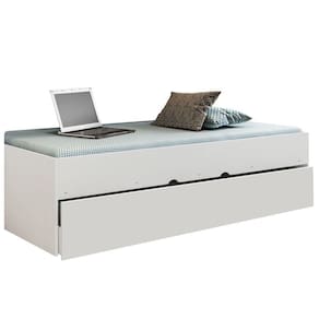 Bicama Solteiro Cama Auxiliar 100% Mdp Chiara Branco
