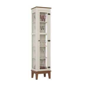 Cristaleira 1 Porta De Vidro Off White