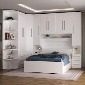 Dormitório De Casal Completo 1219 Branco