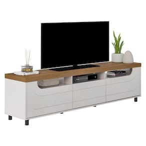 Rack Para Tv Até 75" Mercury Pinho/off White Artely Pinho/off White