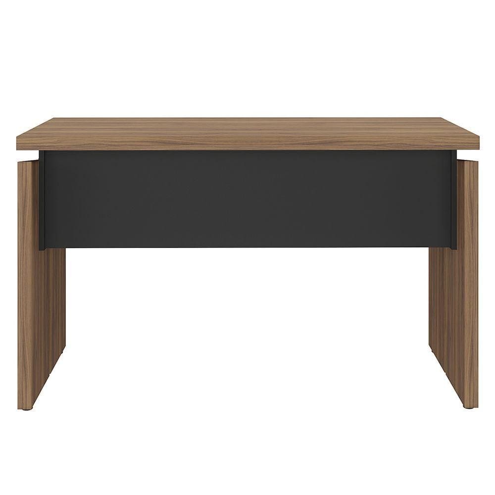 Mesa Para Escritório Home Office 125cm Corp A06 Nogal/preto - Mpozenato