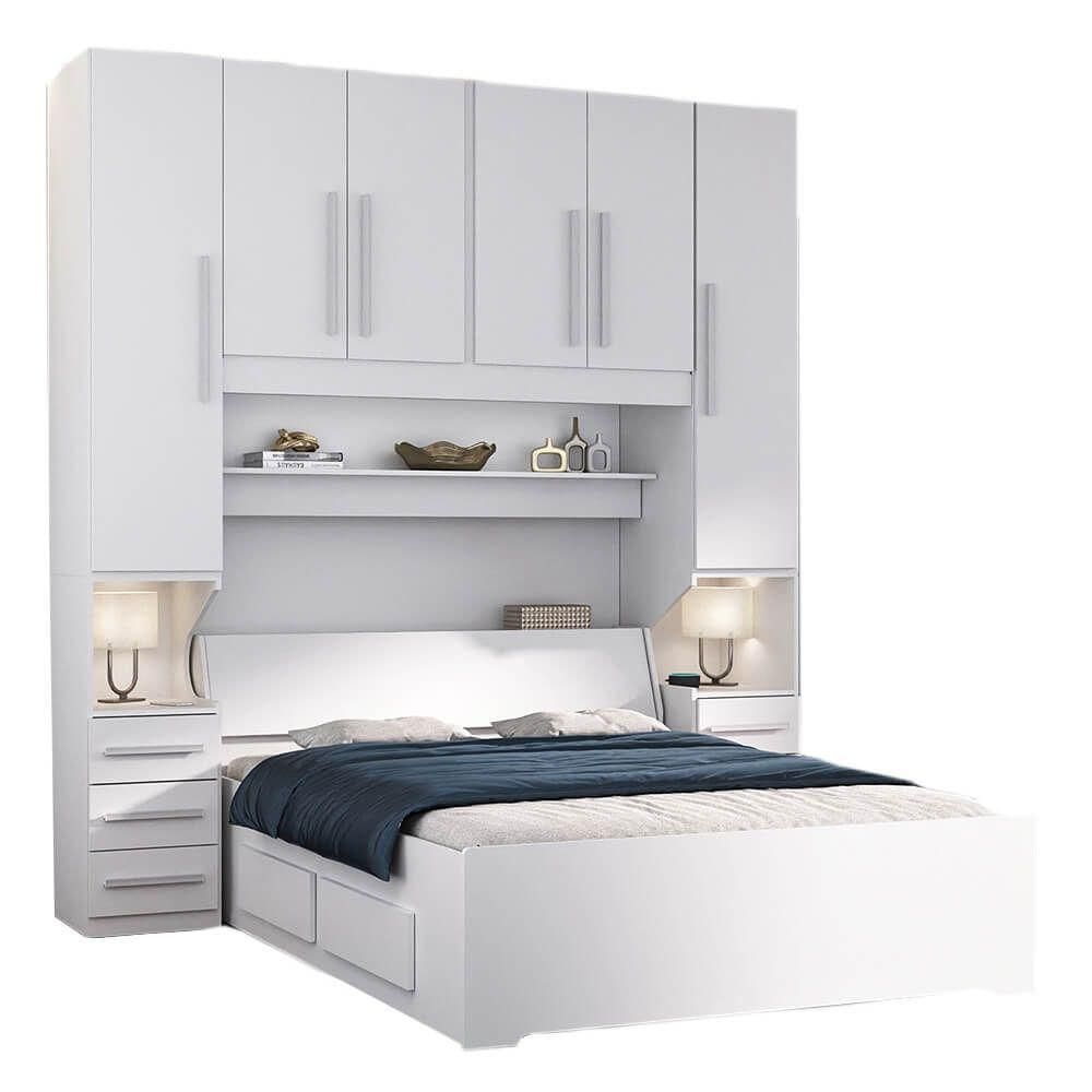 Dormitório De Casal Sem Cama 1220s Branco