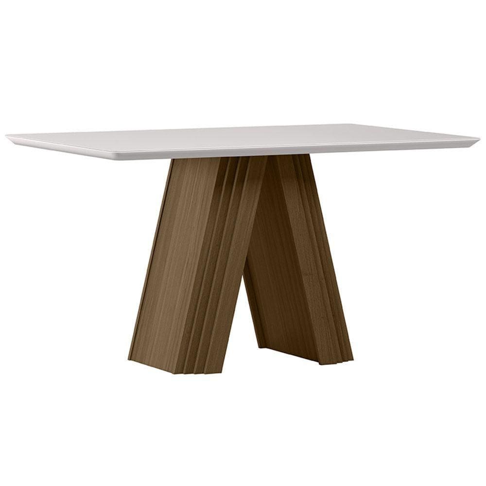 Mesa Fernanda 135x90cm - Imbuia-off White