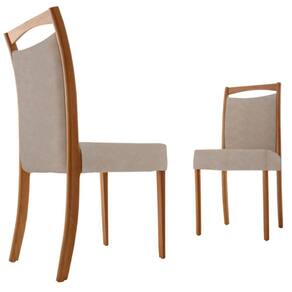 Conjunto Com 2 Cadeiras Munique Moderna Mobília Milano/ Cinam.imbuia