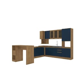 Cozinha De Canto Modulada Celeste Kappesberg 100% Mdf