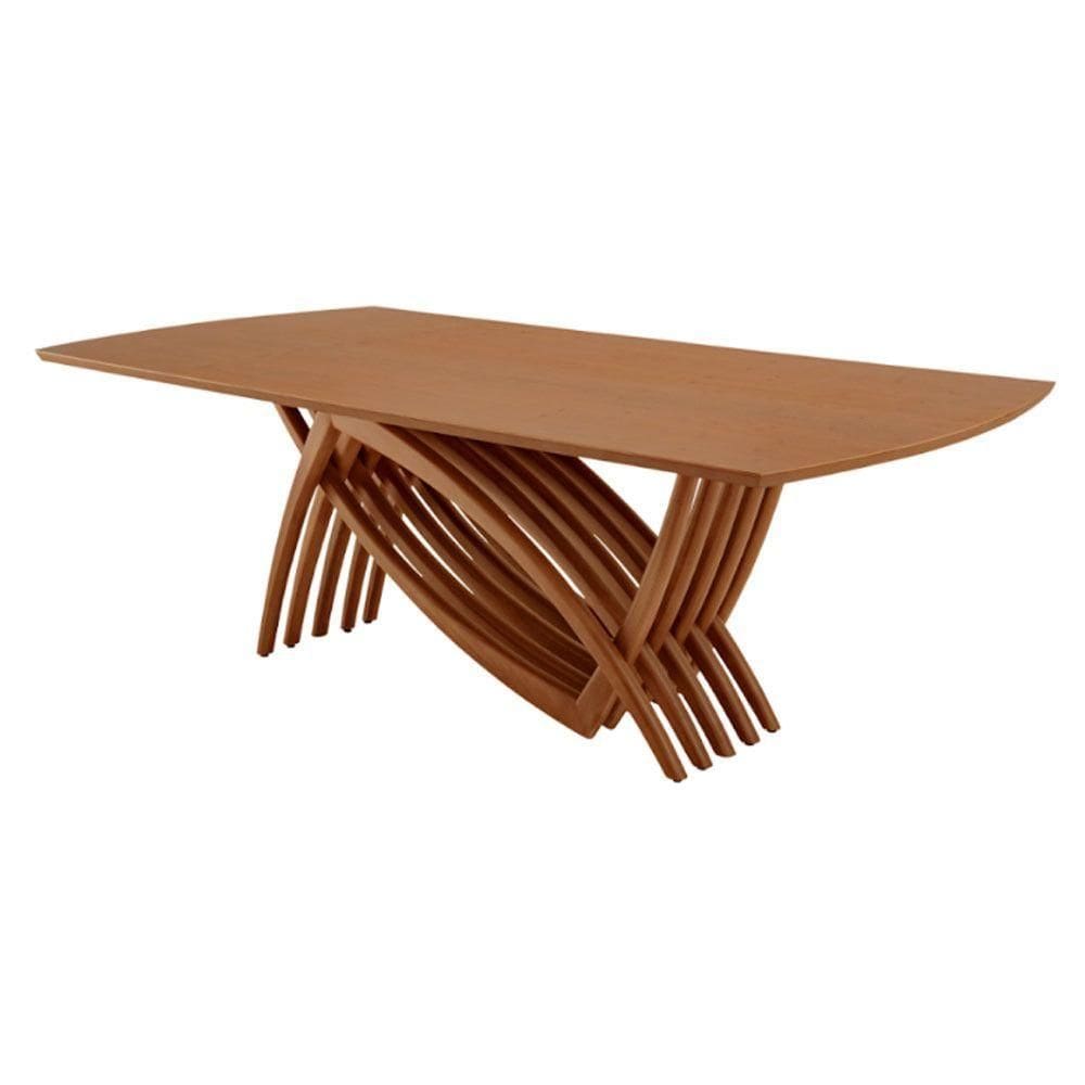 Mesa Para Sala De Jantar Vênus Moderna Mobília Cinamomo Imbuia