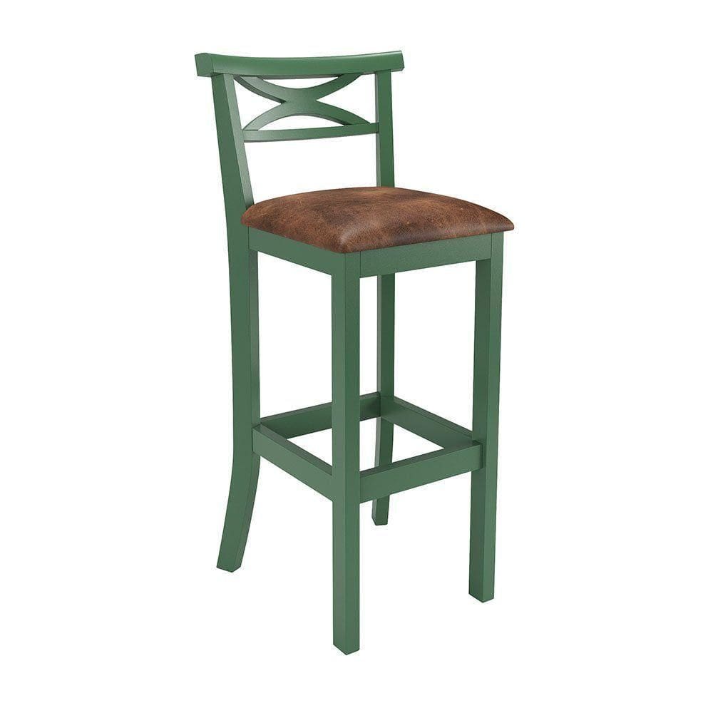 Banqueta De Madeira Maciça Sevilha Verde