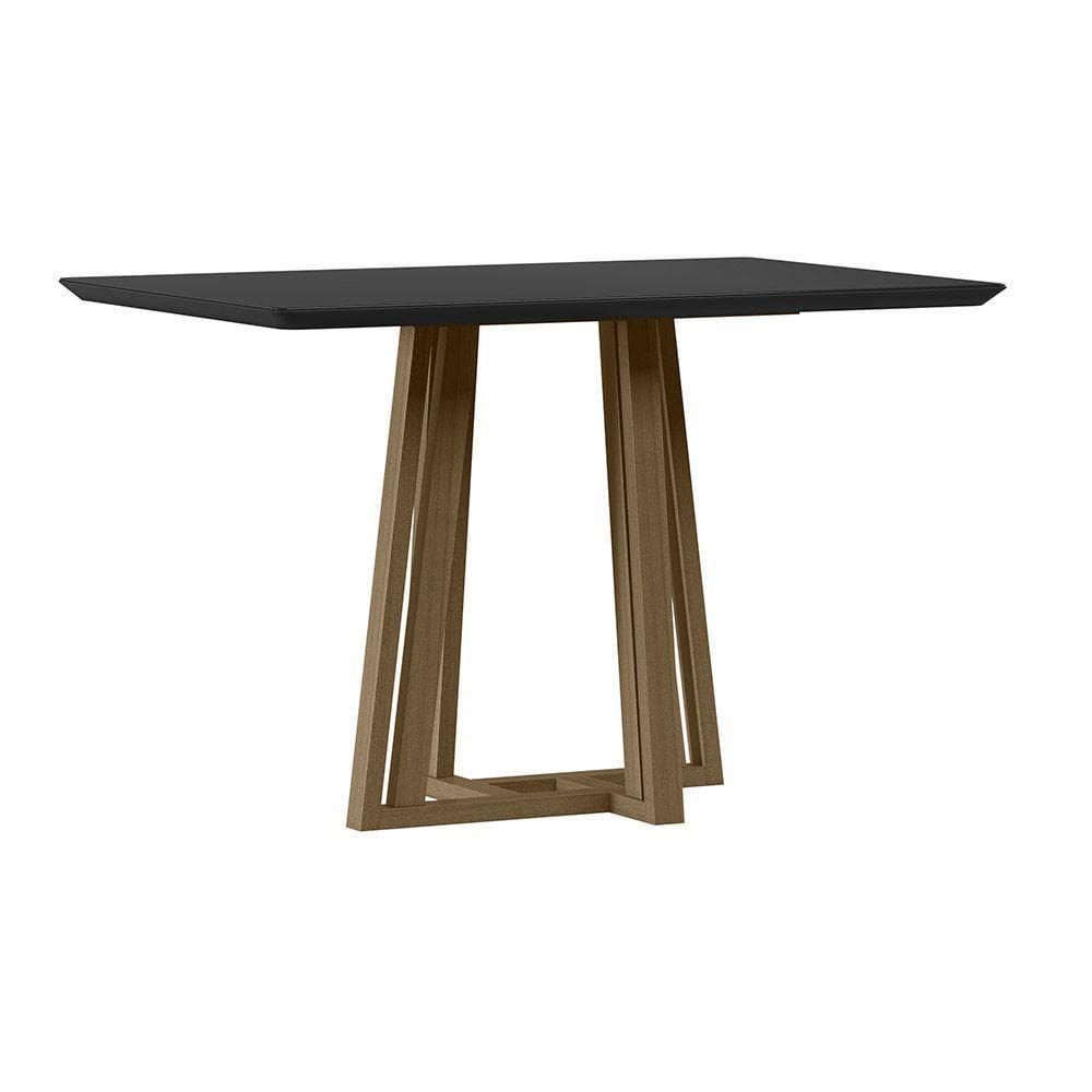 Mesa Sarah 120x80cm - Amêndoa-preto