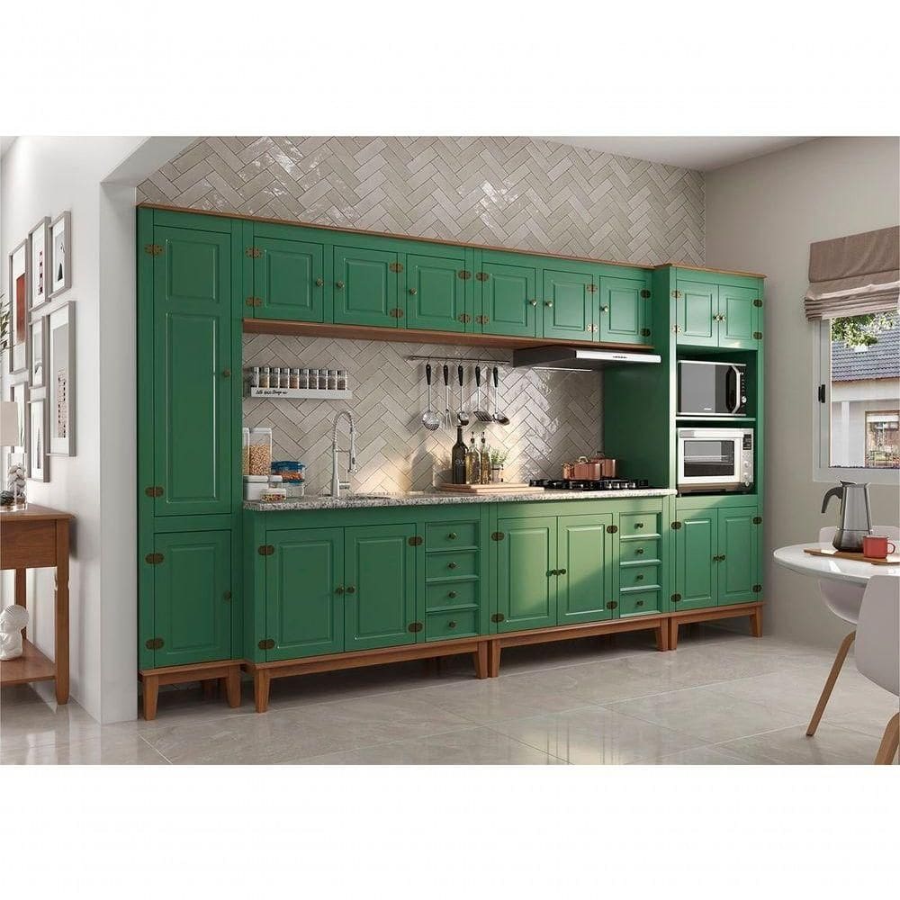 Cozinha Modulada 6 Peças - Verde