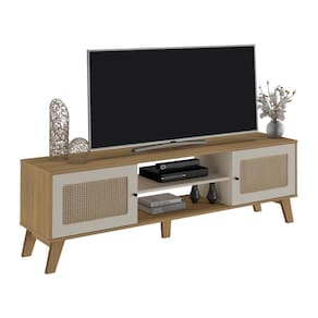 Rack Para Tv Até 70" Charlotte Carvalho/off White Artely Carvalho/off White