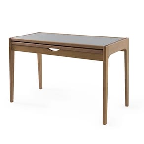 Mesa Aparador Seixas Tampo De Vidro - Fendi Claro