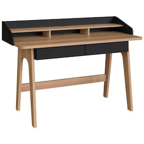 Escrivaninha 2 Gavetas 139 Cm 27999 Hanover Nero Artesano Hanover Nero