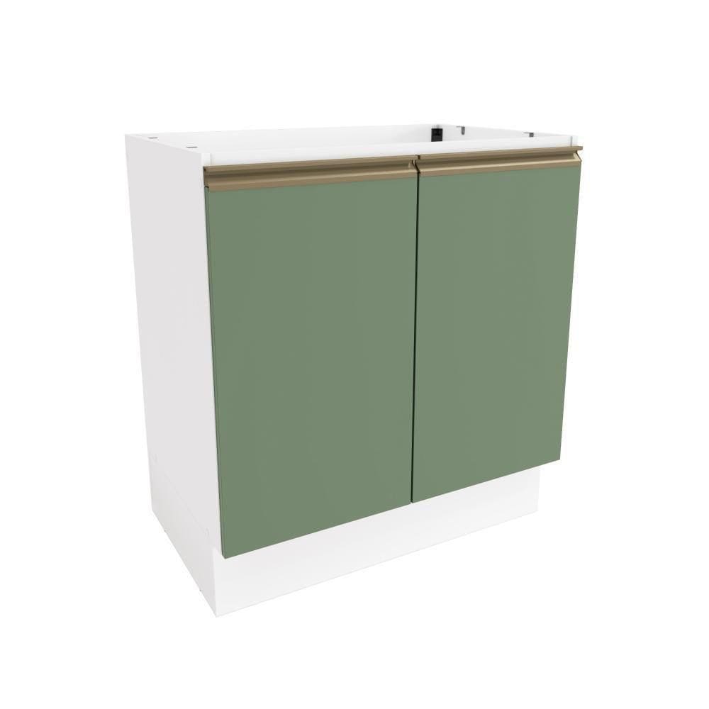 Balcão Celeste Kappesberg 100% Mdf 2 Portas Branco/verde
