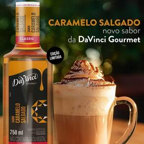 Kit 6 Xaropes Davinci Caramelo Salgado 750Ml