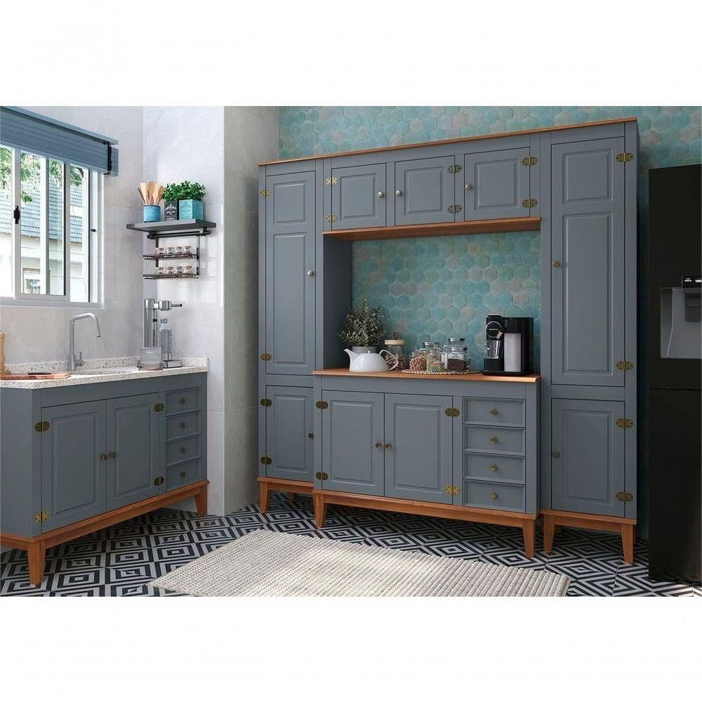 Cozinha Modulada 5 Peças - Cinza