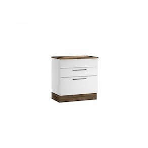 Balcão para cooktop 5 Bocas Cozinhas Itatiaia Exclusive 2 Gavetas Branco
