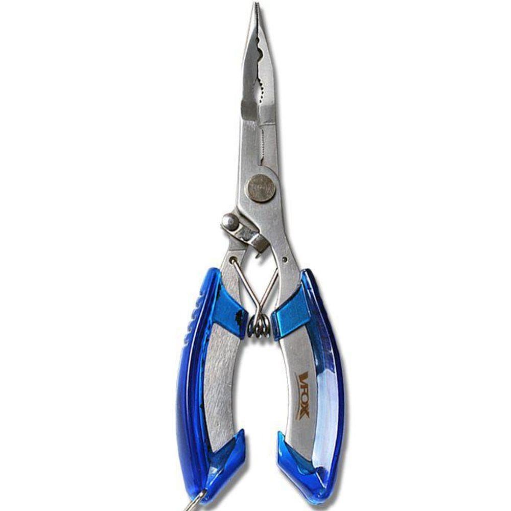 Alicate De Pesca Multiuso Bico Reto V-Fox Vf-223 Azul