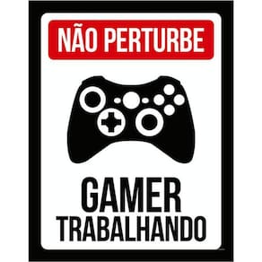 Kit 3 Placas Gamer Trabalhando Perturbe Xb