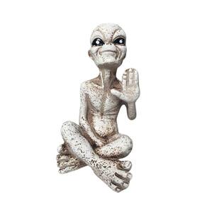 Escultura Et Alienígena Sentado Sideral 12 Cm Em Resina
