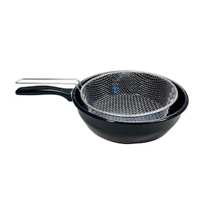 Frigideira Fritatudo Fritadeira Cesto 22Cm Esmaltada Roa