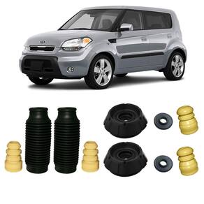 Kit Coxim Dianteiro Batente Traseiro Kia Soul 2009 A 2014