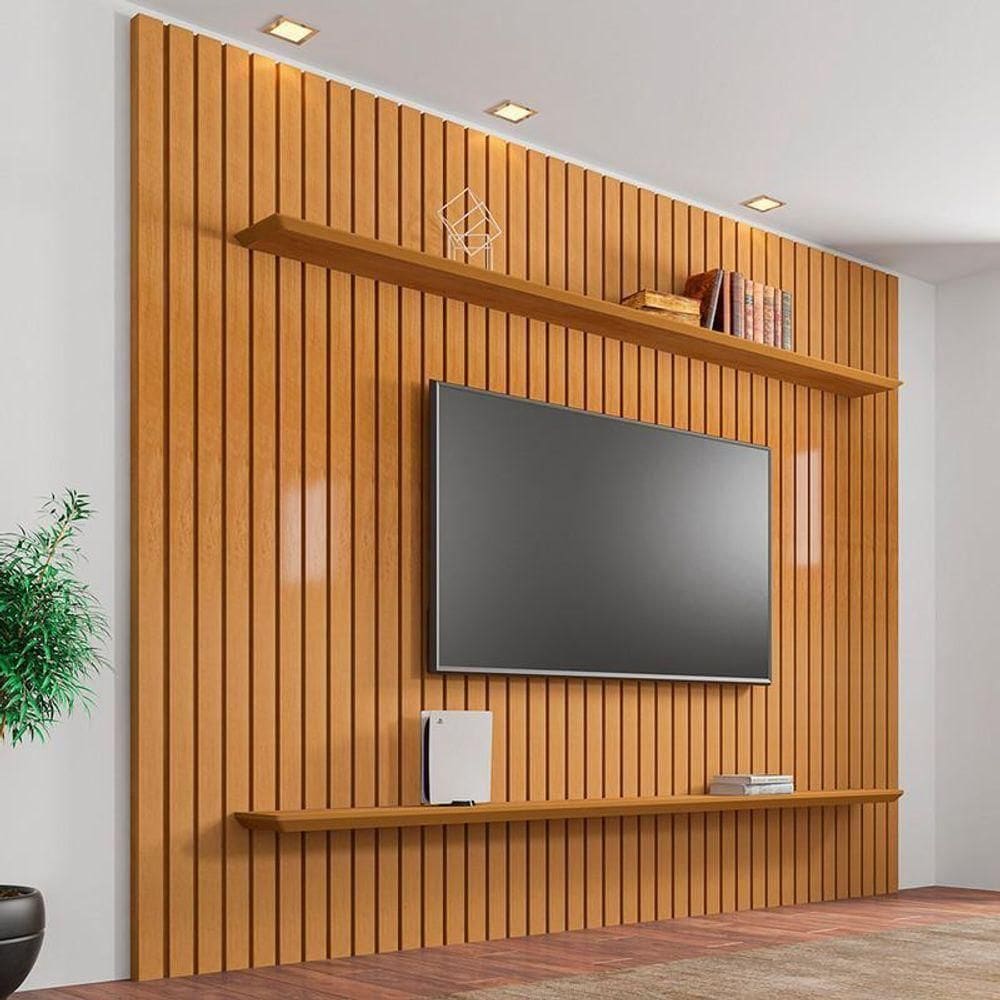 Painel Para Tvs De 60 Frisado Caribe Cinamomo
