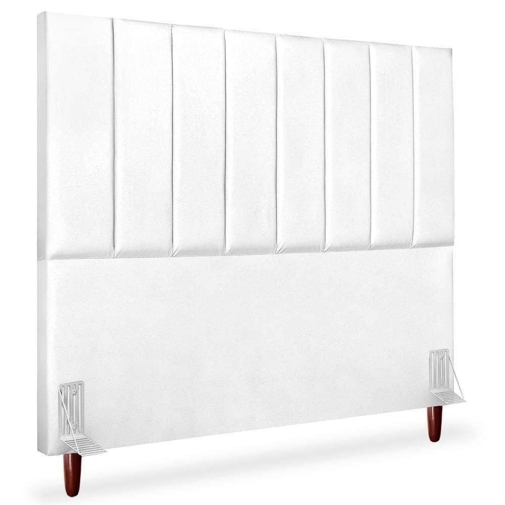 Cabeceira Casal 140cm Arlla Corano Branco Rm Branco