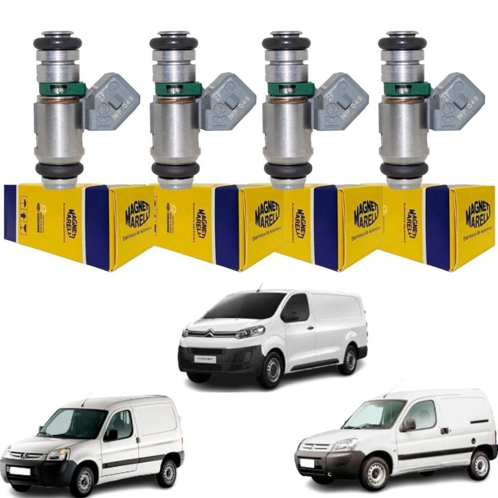 4 Bicos Injetores Partner Citroen Berlingo Jumper Iwp049
