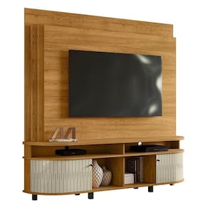 Estante Home Theater Daytona Cumaru Opala Para Tv Até 65 - Madetec Cumaru Opala