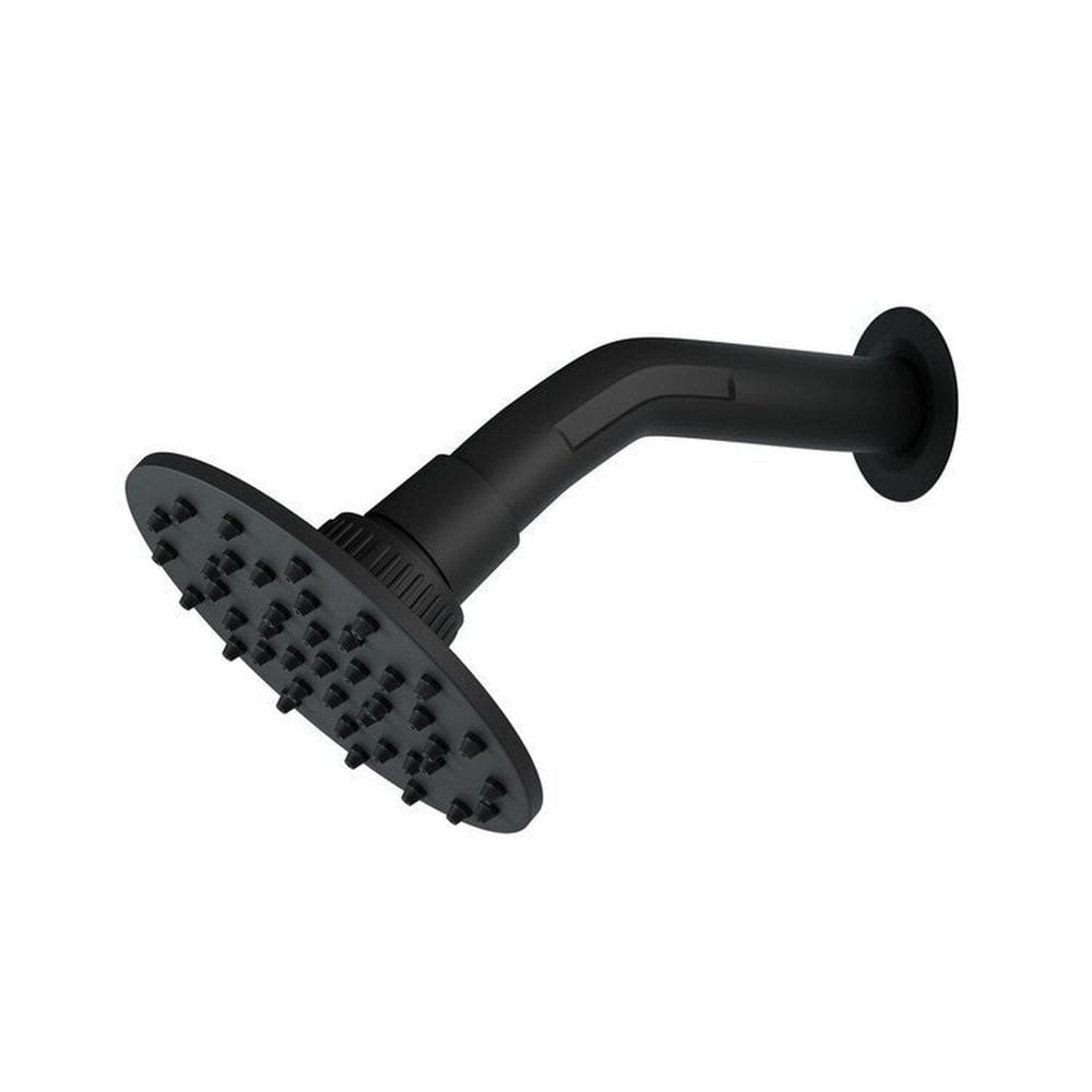 Kit 2 Chuveiros Articulado Redondo Luxo Preto