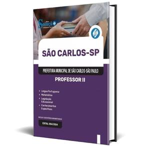 Apostila Prefeitura De São Carlos Sp 2024 - Professor Ii