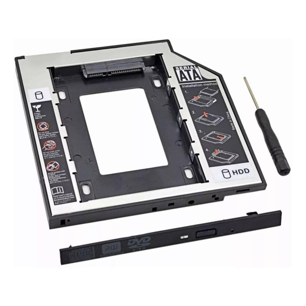Case Gaveta Adaptadora Para Hd Ssd Second Hdd Caddy 12,7Mm