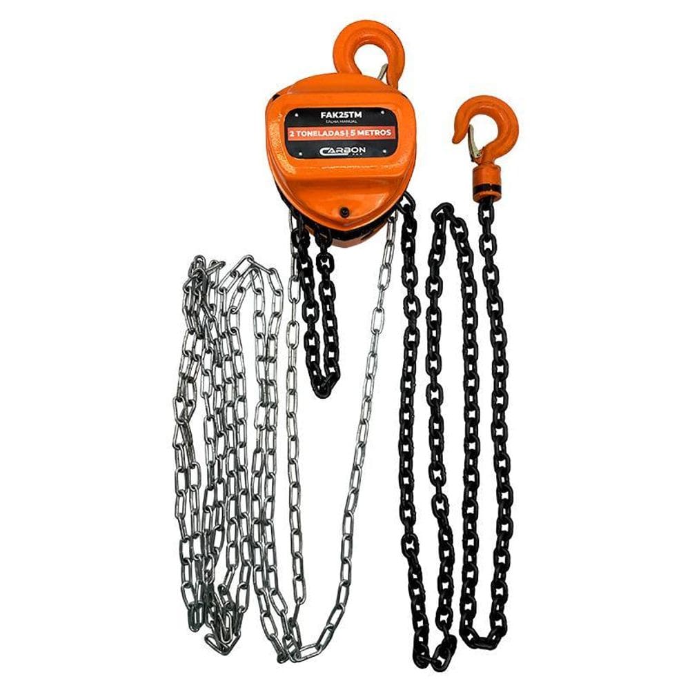 Talha Manual 2 Toneladas 5 Metros Fak25Tm Carbon Fak