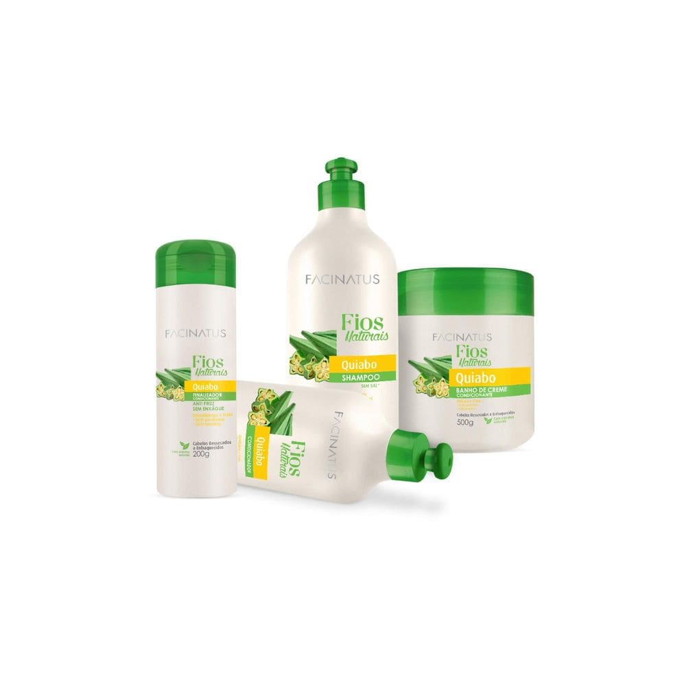 Kit Facinatus Quiabo Hidratação Para Cabelos Ressecados