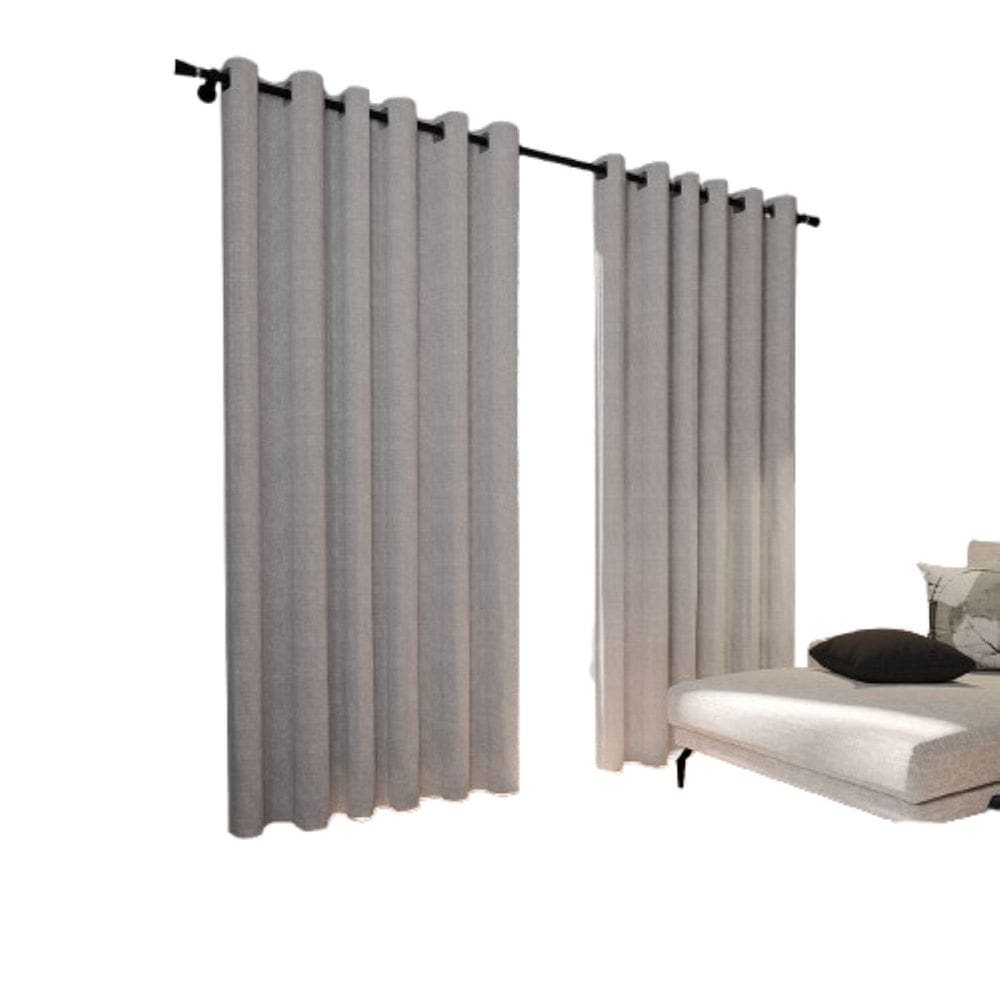 Cortina 100% Blackout 2,60x2,50m Vitalle Nobre Prata