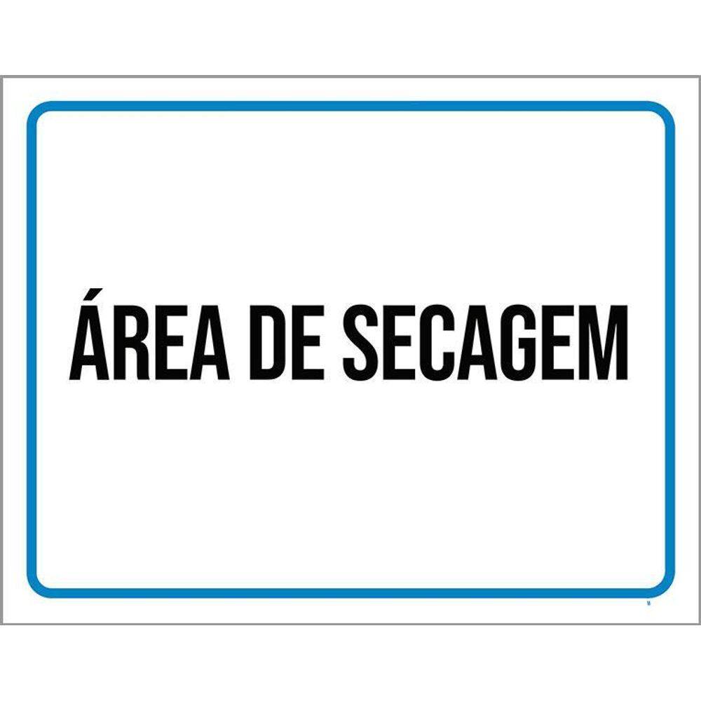 Placa Ambiente - Área De Secagem 36X46