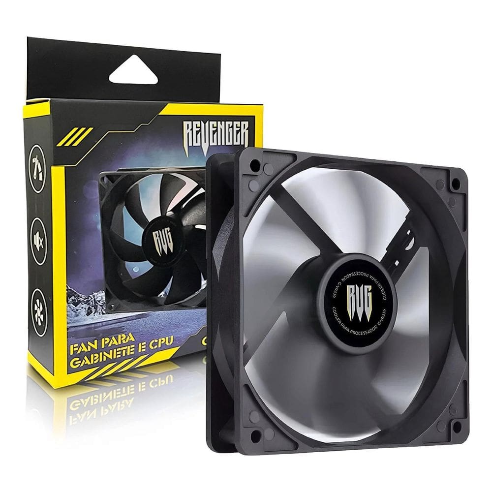 Cooler Pc Fan Para Gabinete 120Mm Ventoinha 120Mm 12V Preto